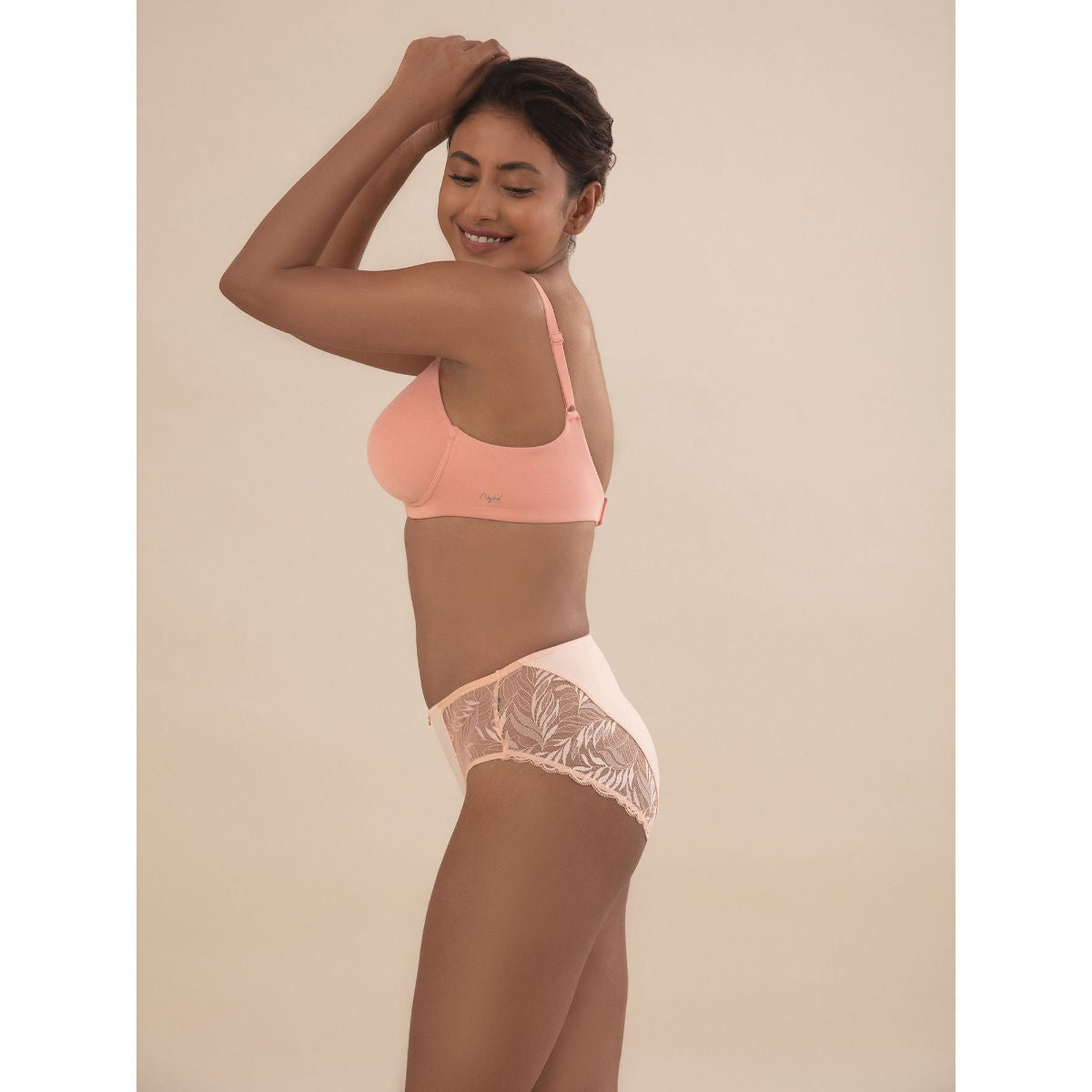 Cups of Joy Wire-free Shaping Bra-NYB094-Peach