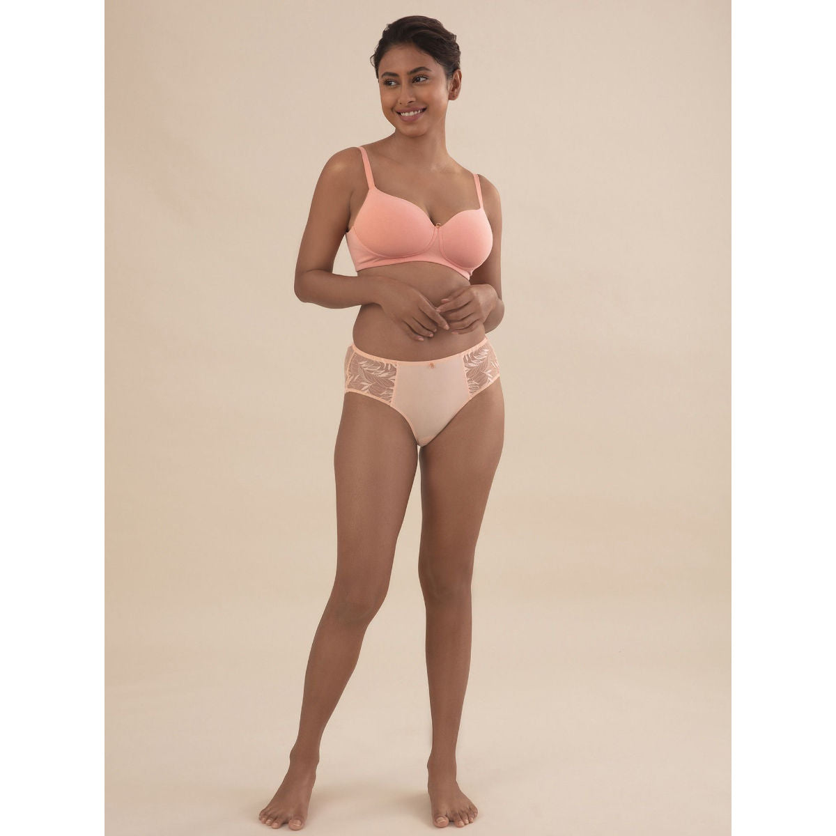 Cups of Joy Wire-free Shaping Bra-NYB094-Peach