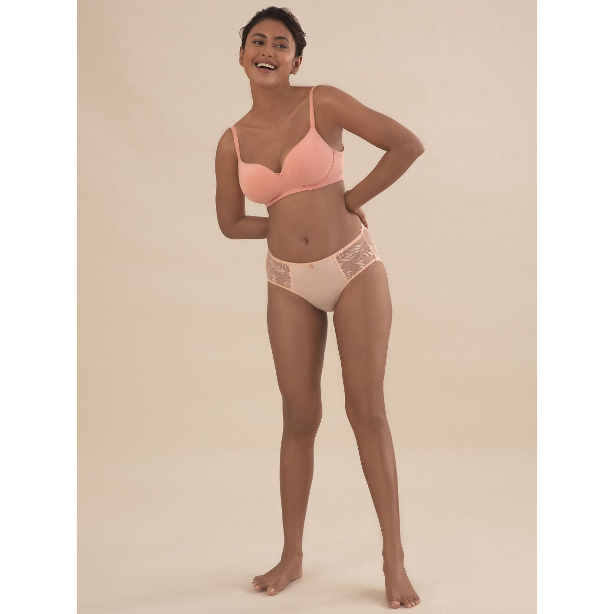 Cups of Joy Wire-free Shaping Bra-NYB094-Peach