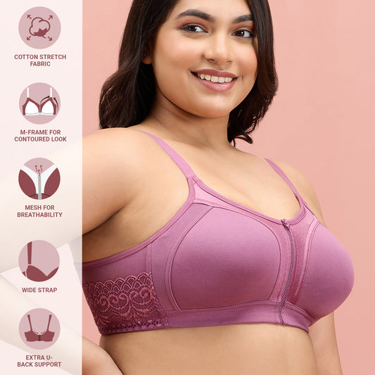 Nykd by Nykaa Support Me Pretty Bra-Mauve  NYB101