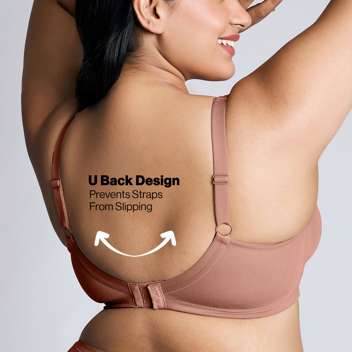 No Sweat Breast Separating Breathe Cotton Non Padded Non Wired Bra - NYB105 B.Pink