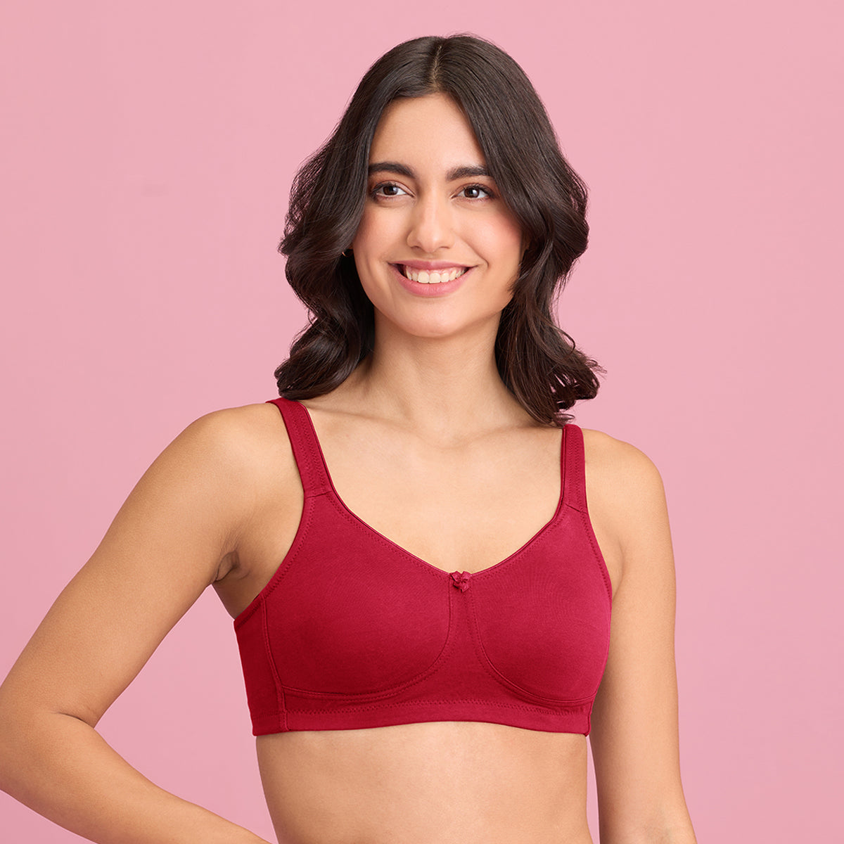 Nykd By Nykaa Flawless Me Breast Separator Bra-Red-NYB105