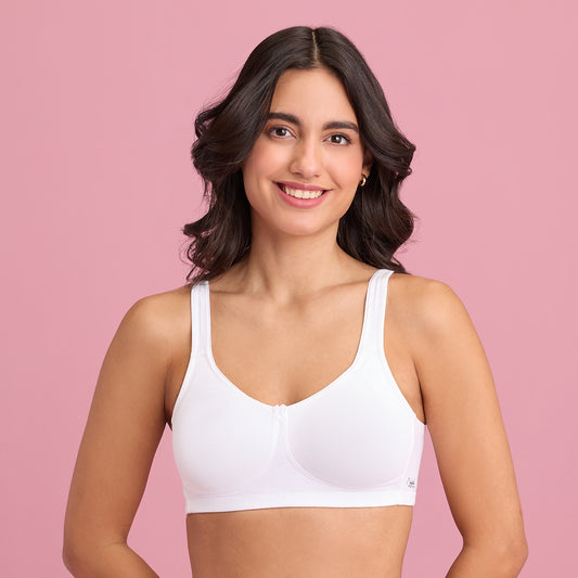 Sell - Whatsapp -> +919653387232 Catalog Name:*Stylish Women Bra* Fabric:  Cotton Print or Pattern Type: Solid Padding: Non Padded Type: Tshirt Bra  Wiring: Non Wired Seam Style: Seamed Multipack: 1 Sizes: 36C (