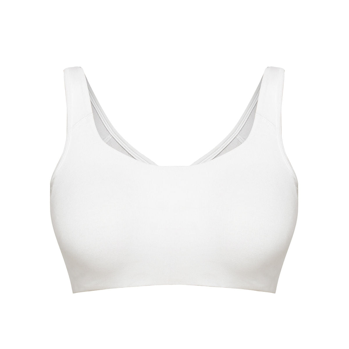 Soft cup easy-peasy slip-on bra with Full coverage-NYB113-White