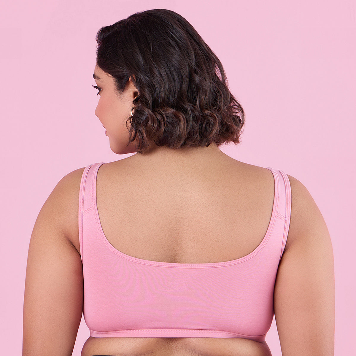 Nykd by Nykaa  Soft Cup Easy-Peasy Slip-On Bra With Full Coverage-NYB113-D Pink