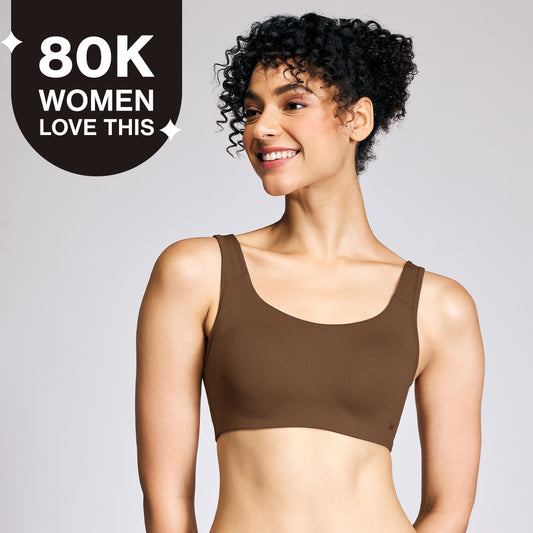 Nykd by Nykaa Soft Cup Easy  Peasy Slip-on Bra with Full Coverage NYB113 T Brown