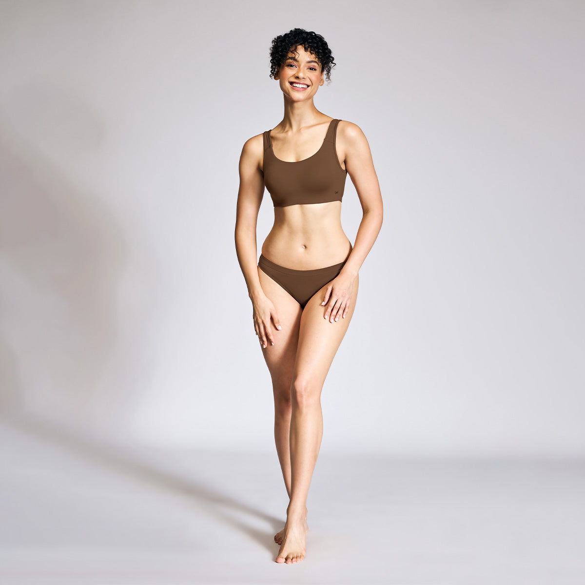 Nykd by Nykaa Soft Cup Easy  Peasy Slip-on Bra with Full Coverage NYB113 T Brown