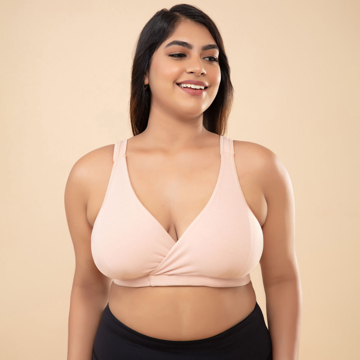 Mommy Slip-On Bra-NYB129-Nude