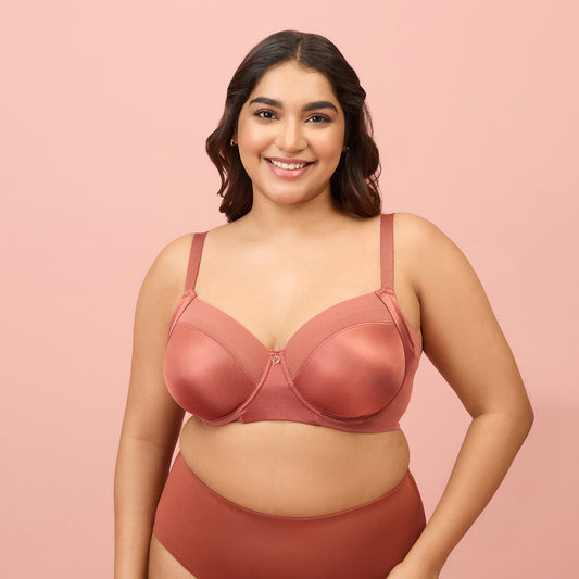 Super Support Infinity Mesh Non Padded Bra-NYB150-Rust