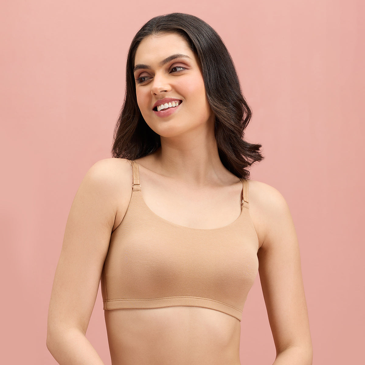 Easy Breezy Slip On Bra-NYB165-Tan