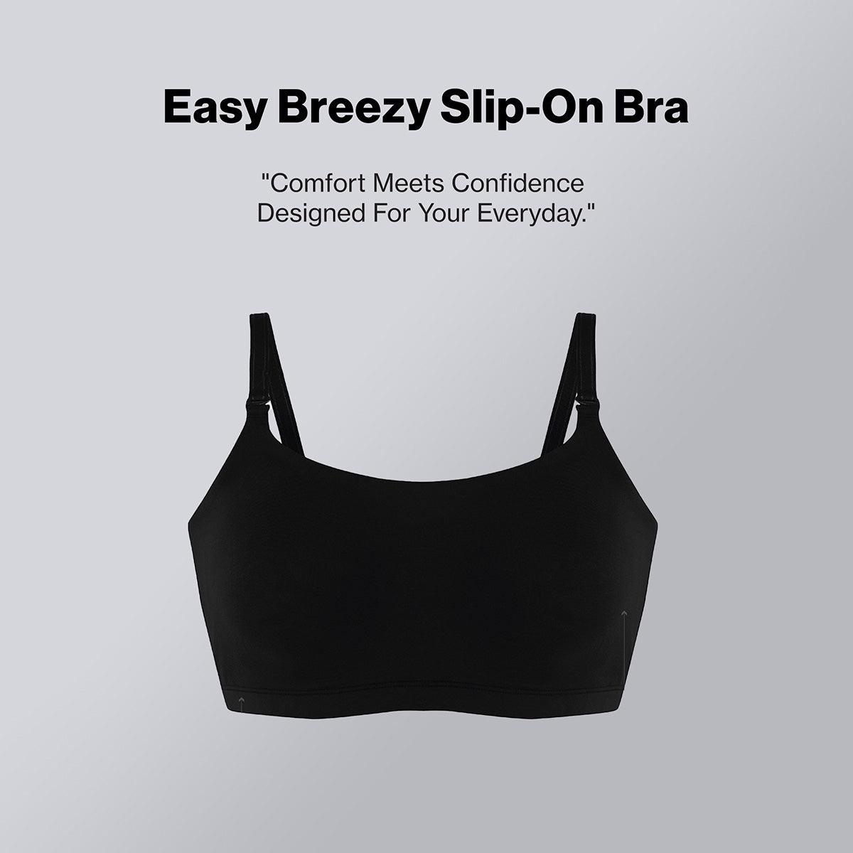 Nykd By Nykaa Easy Breezy Slip on Bra-NYB165-Anthracite