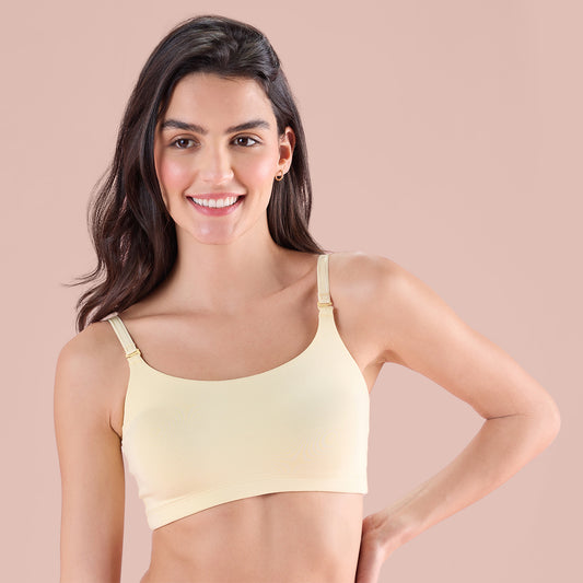 Easy Breezy Slip On Bra-NYB165-Cream