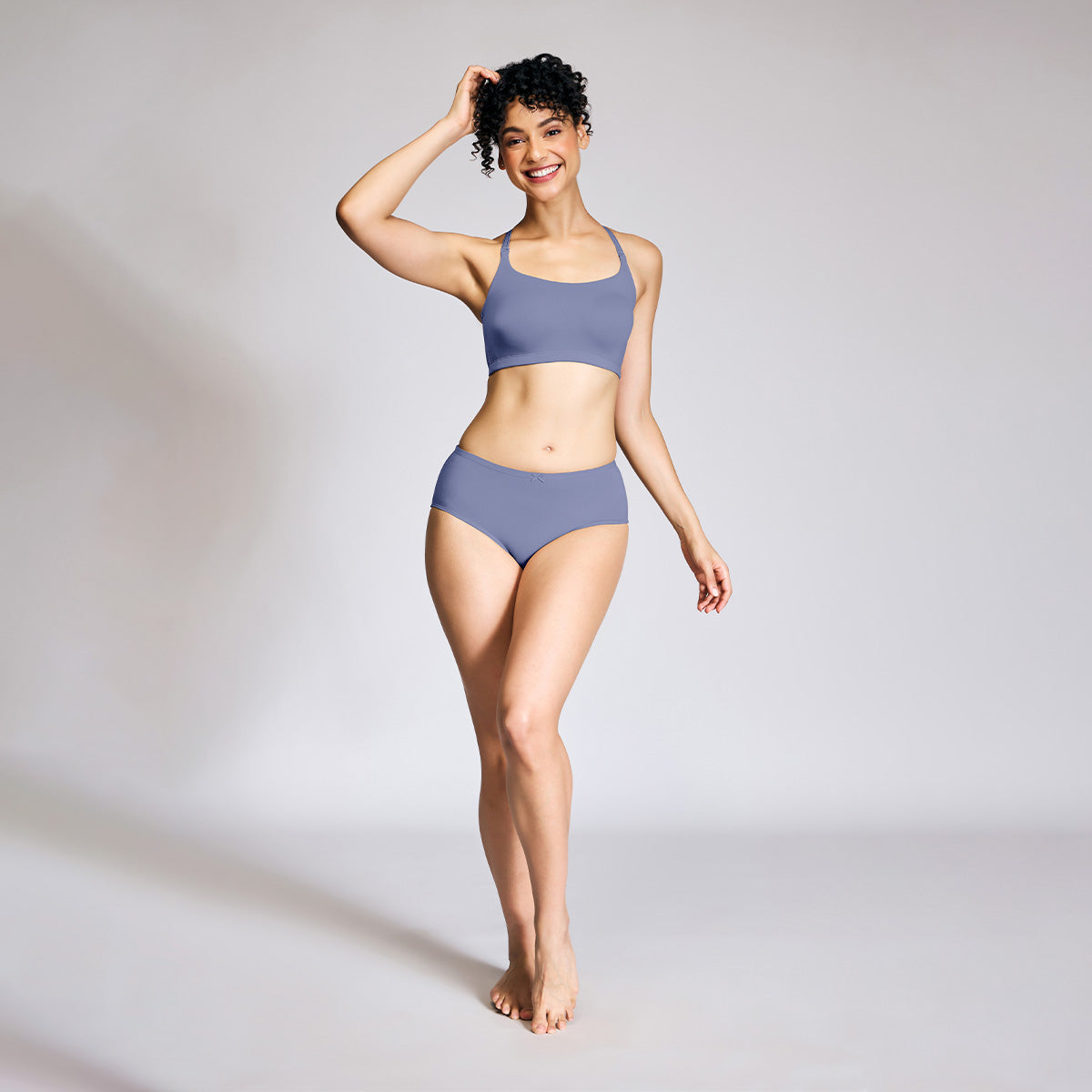 Nykd by Nykaa  Easy Breezy  Slip-on Bra with Full Coverage NYB165 C Blue