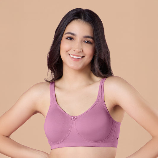 Nykd By Nykaa Encircled with love Cotton Shape & Support Non Padded Non Wired NYB169 Bordeaux