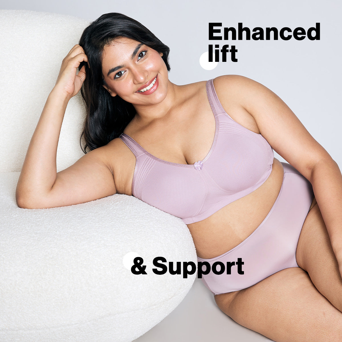 Nykd By Nykaa Encircled with love Cotton Shape & Support Non Padded Non Wired NYB169 Elderberry