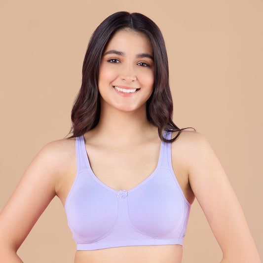 Nykd By Nykaa Encircled with love Cotton Shape & Support Non Padded Non Wired NYB169 Lavender
