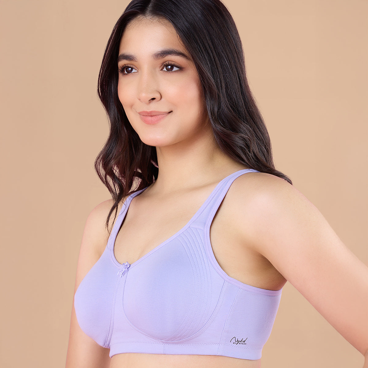 Nykd By Nykaa Encircled with love Cotton Shape & Support Non Padded Non Wired NYB169 Lavender