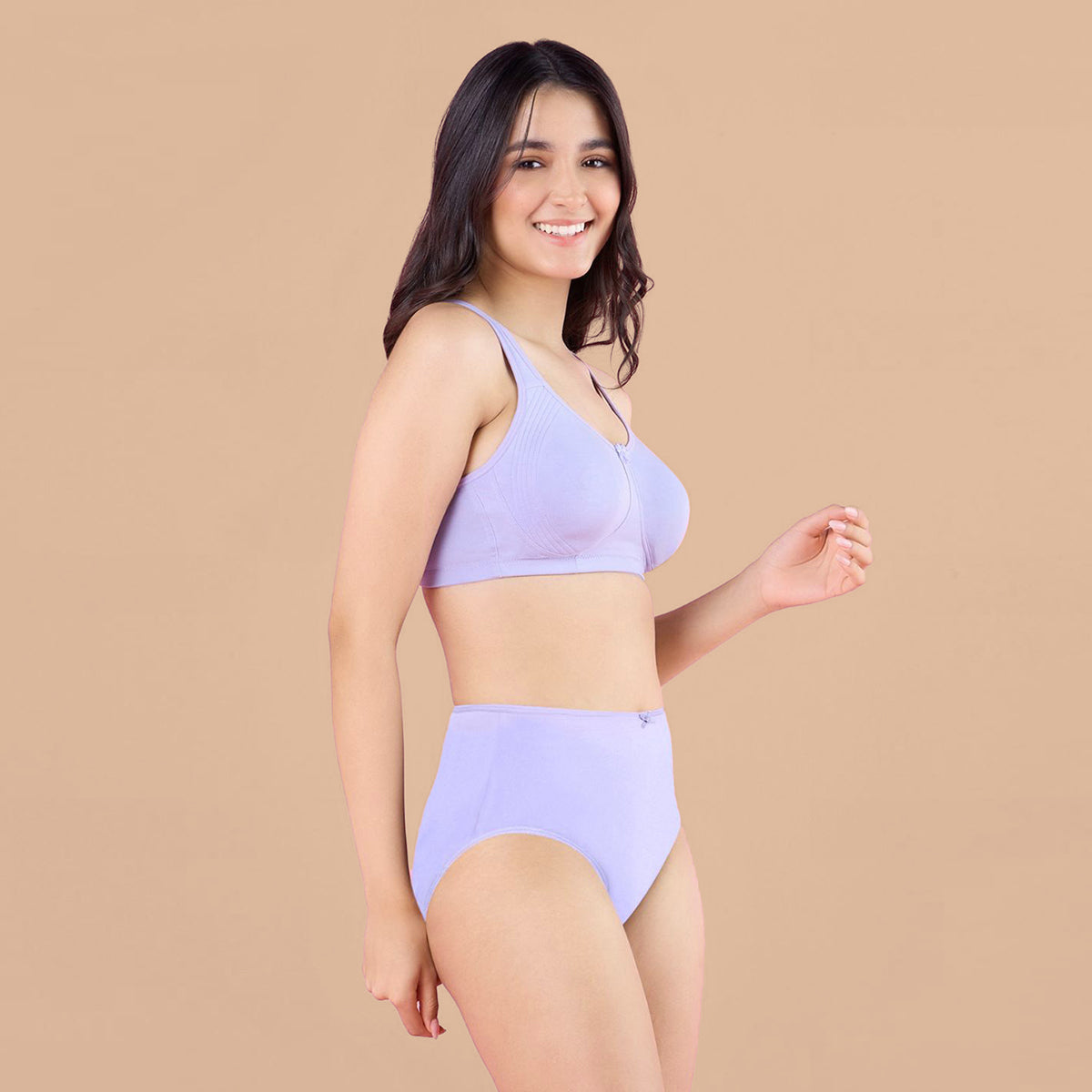 Nykd By Nykaa Encircled with love Cotton Shape & Support Non Padded Non Wired NYB169 Lavender