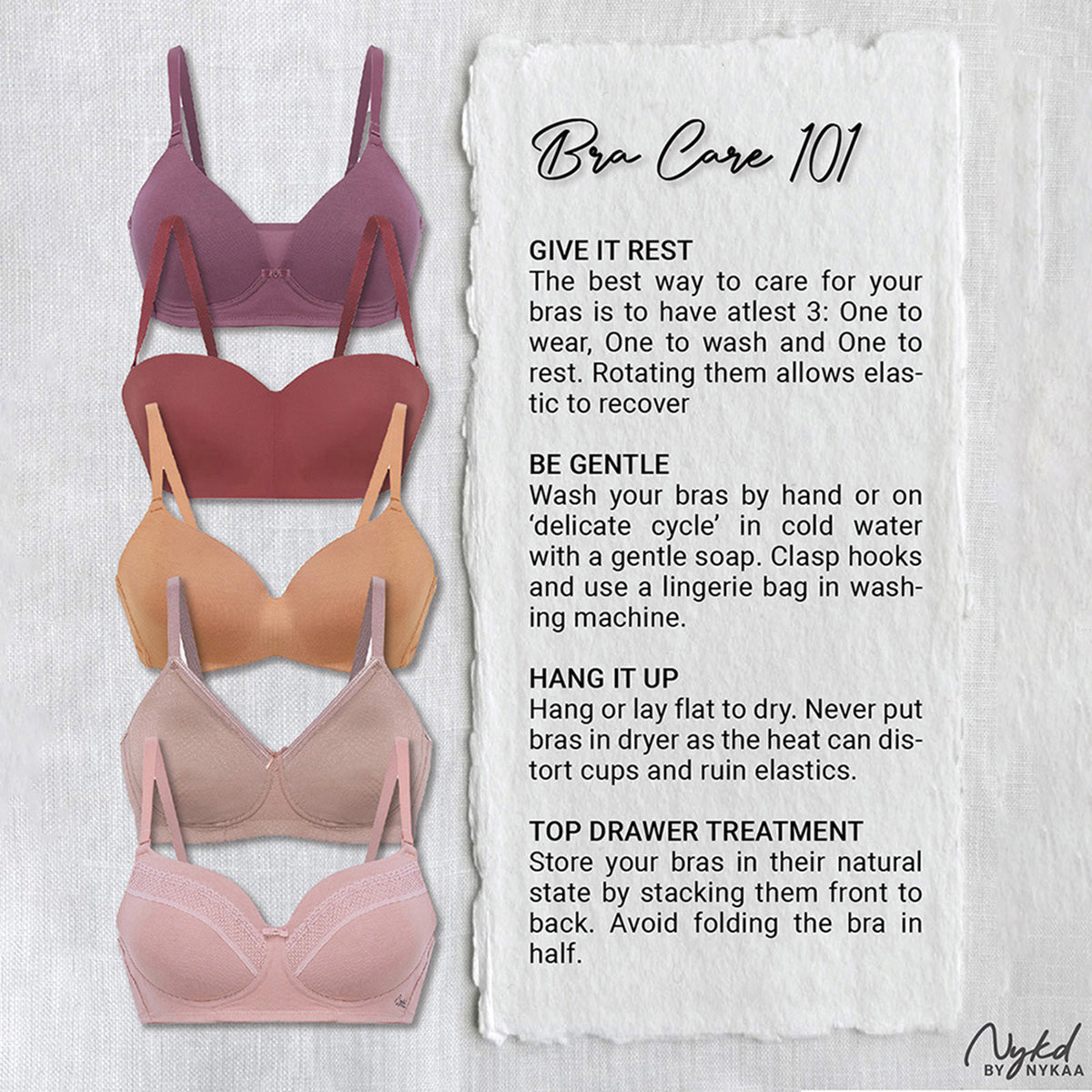 Nykd By Nykaa Encircled with love Cotton Shape & Support Non Padded Non Wired NYB169 Lavender