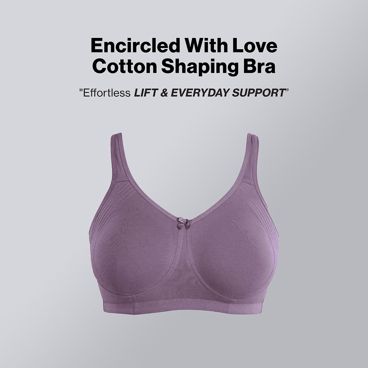 Nykd By Nykaa Encircled with love Cotton Shape & Support Non Padded Non Wired NYB169 D.Mauve