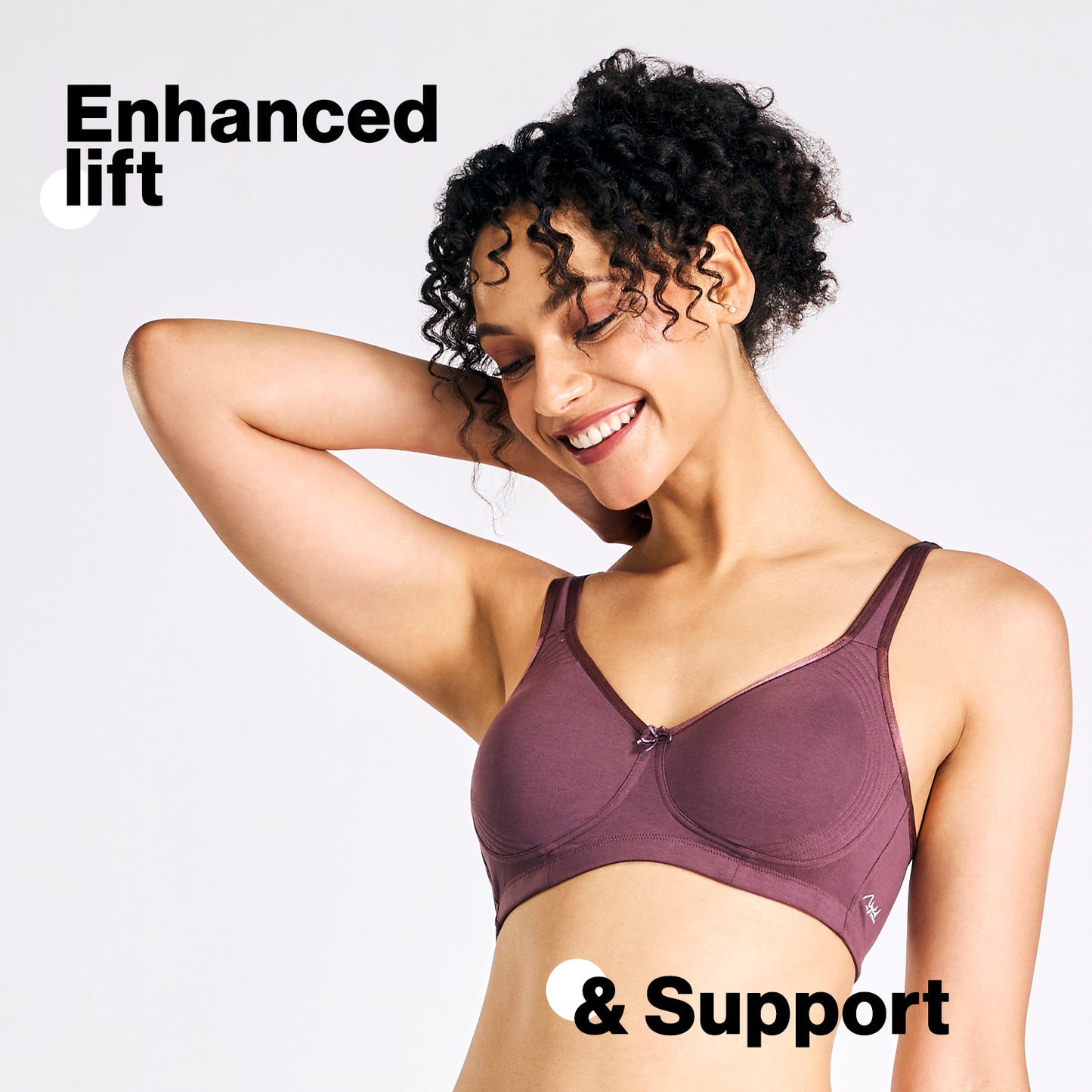 Nykd By Nykaa Encircled with love Cotton Shape & Support Non Padded Non Wired NYB169 H.Berry