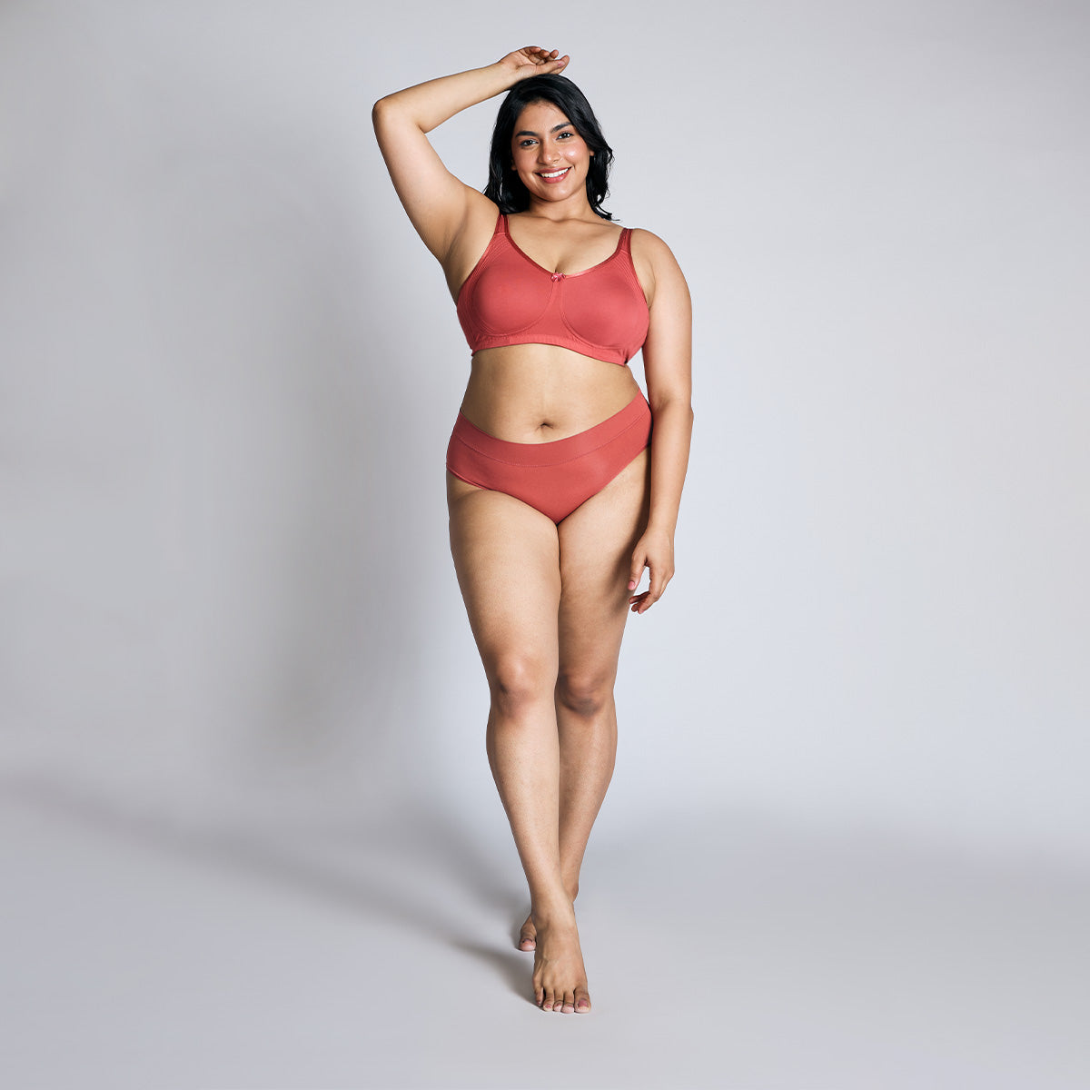 Nykd By Nykaa Encircled with love Cotton Shape & Support Non Padded Non Wired NYB169 Orange