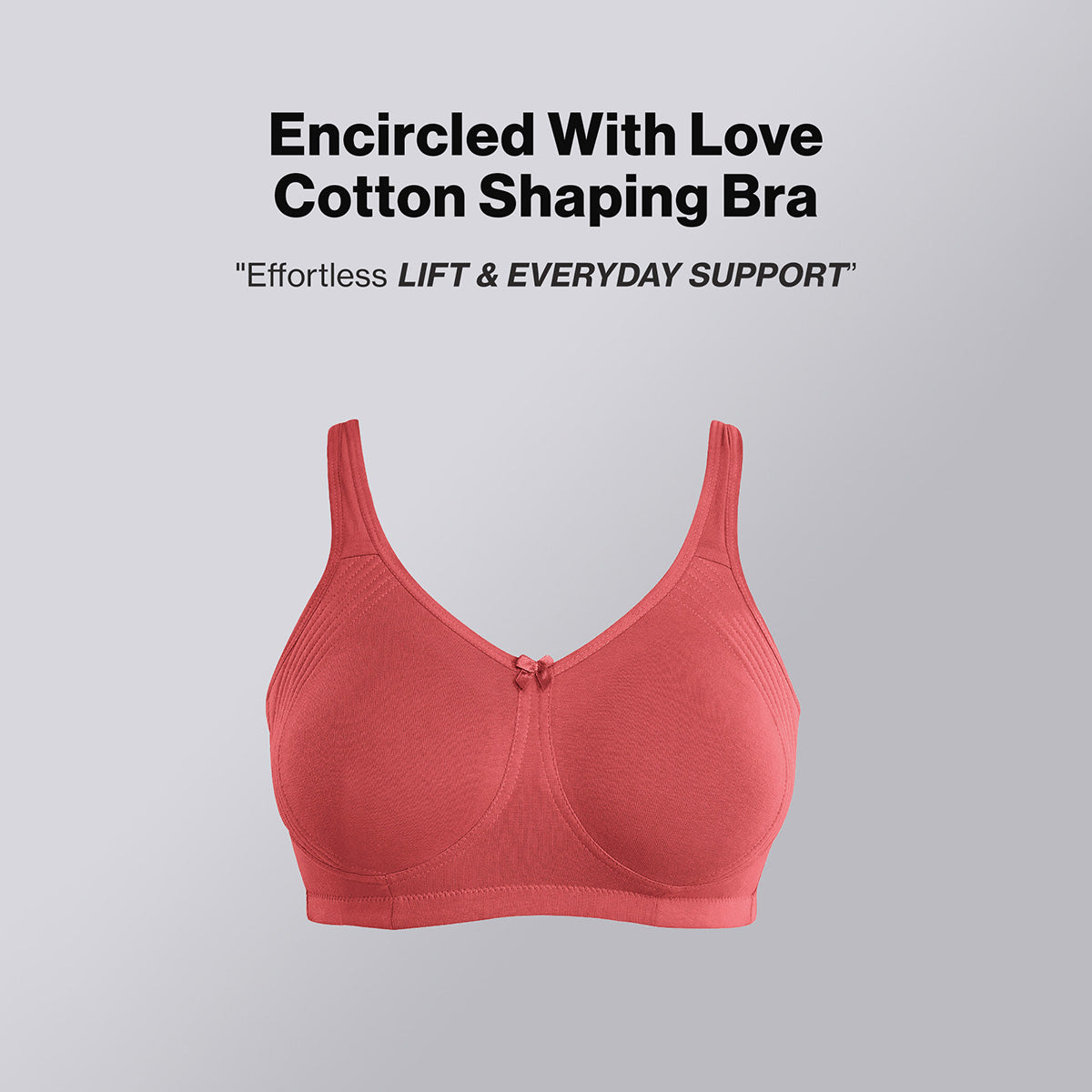 Nykd By Nykaa Encircled with love Cotton Shape & Support Non Padded Non Wired NYB169 Orange