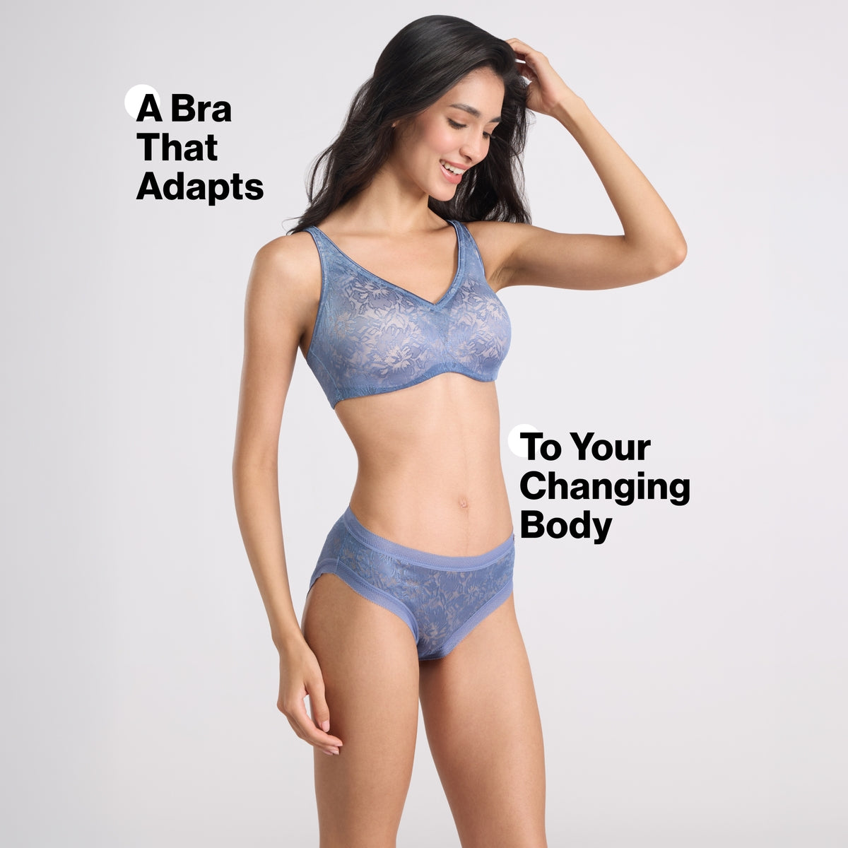 Nykd by Nykaa Shape &  Sculpt Lace Wirefree Padded Shaping Bra-NYB187 B Blue