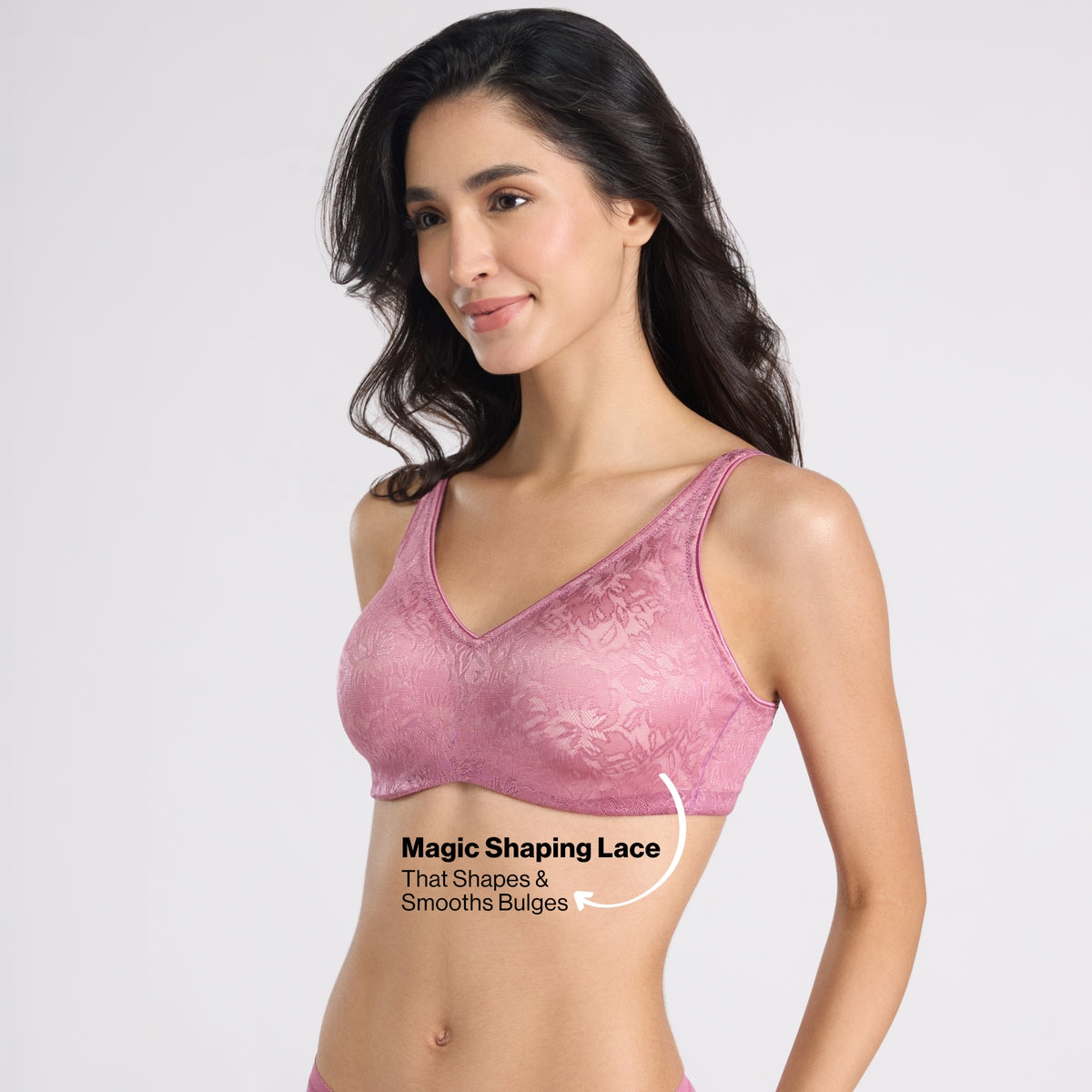 Nykd by Nykaa Shape &  Sculpt Lace Wirefree Padded Shaping Bra-NYB187 Nectar