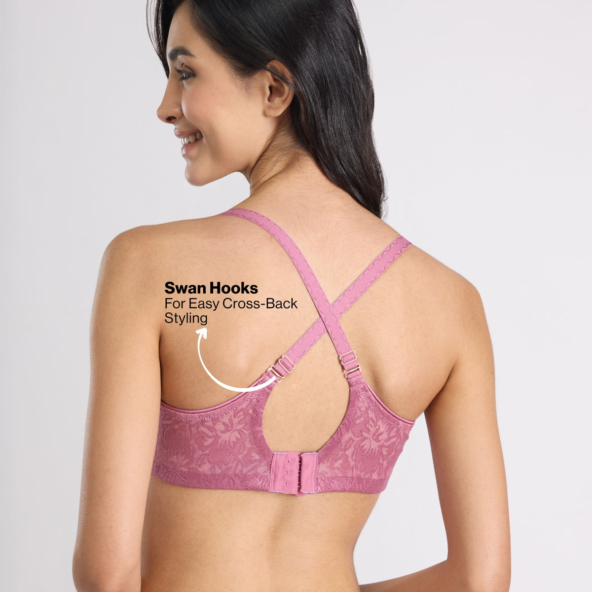 Nykd by Nykaa Shape &  Sculpt Lace Wirefree Padded Shaping Bra-NYB187 Nectar