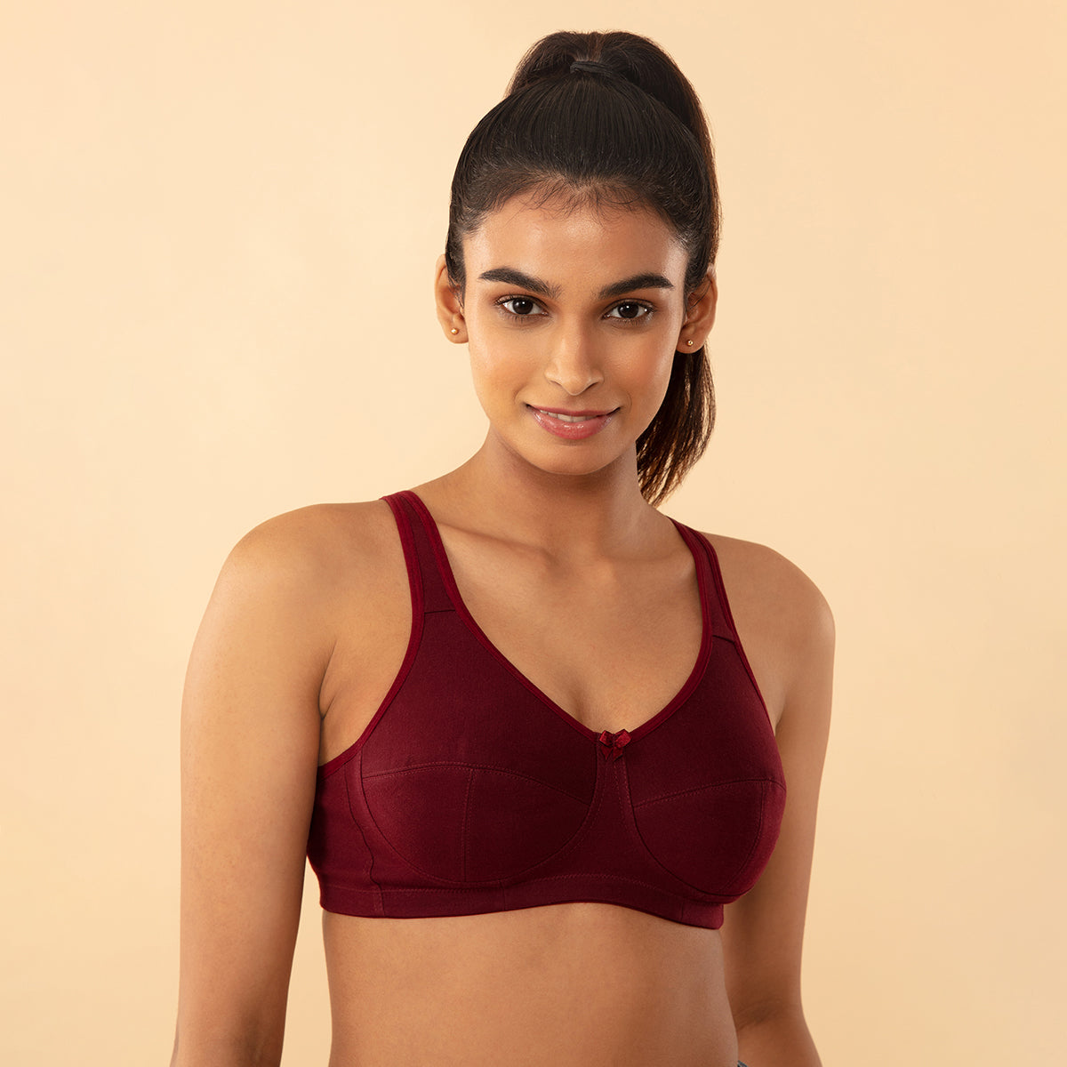 Test Copy of 3 Section Super Support Bra -Wine NYB188