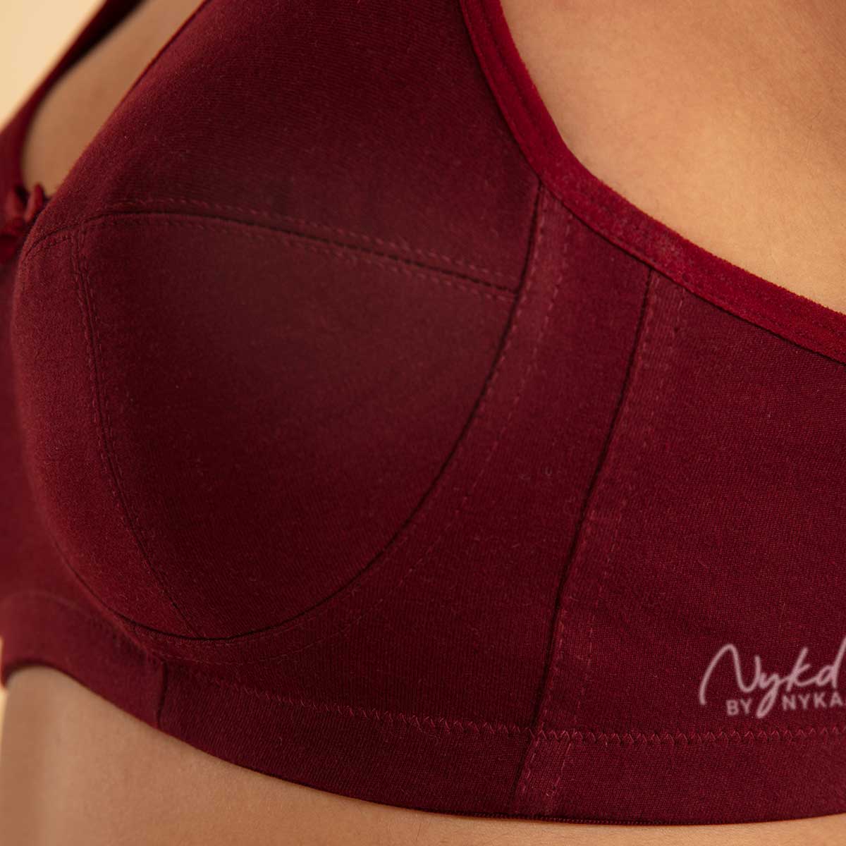 3 Section Super Support Bra-NYB188-Wine