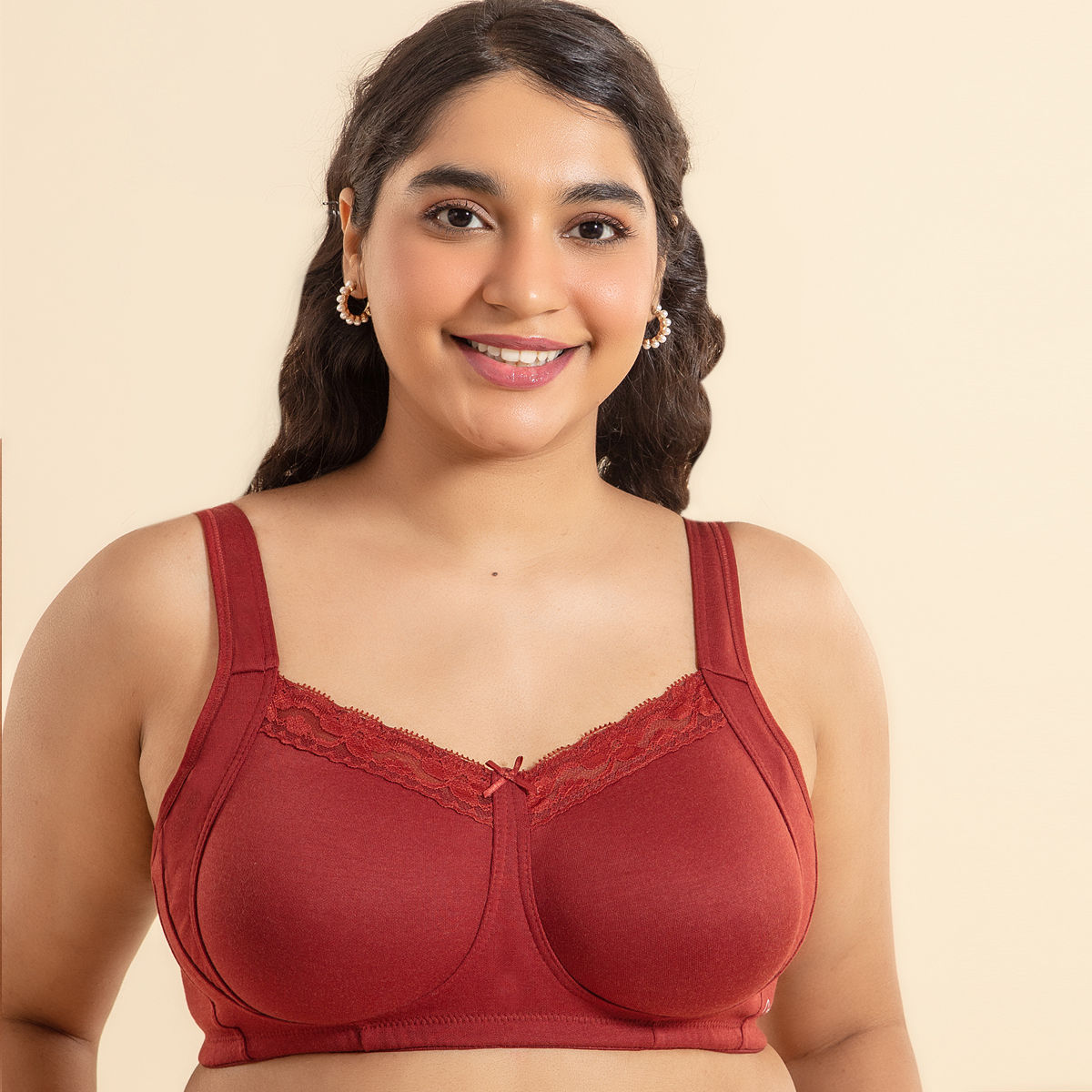 Everyday Pretty Lace Bra-NYB190-Brick