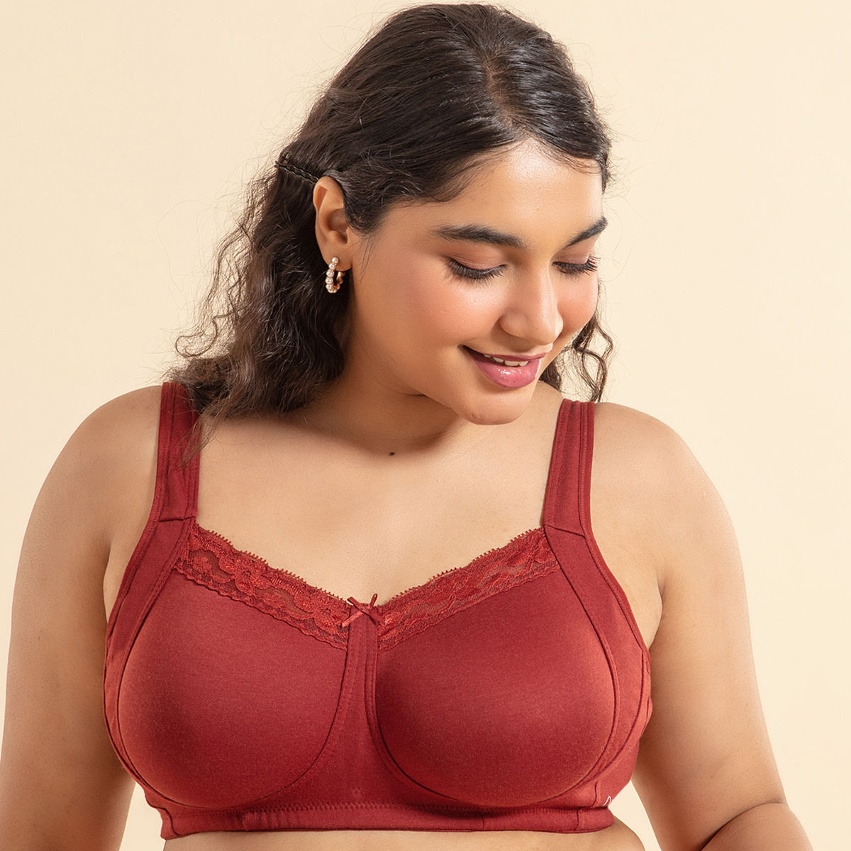 Everyday Pretty Lace Bra-NYB190-Brick