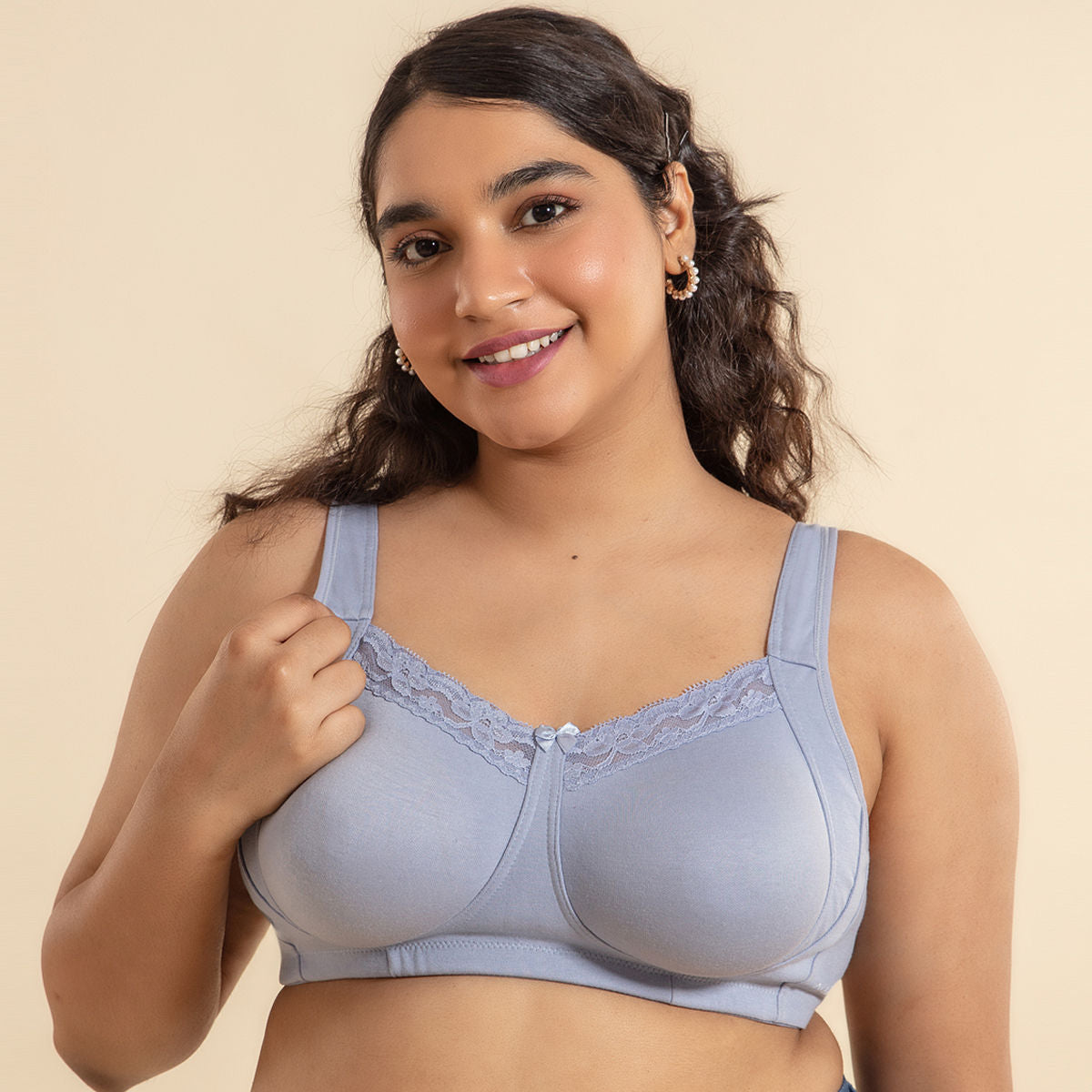 Everyday Pretty Lace Bra-NYB190-Light Blue