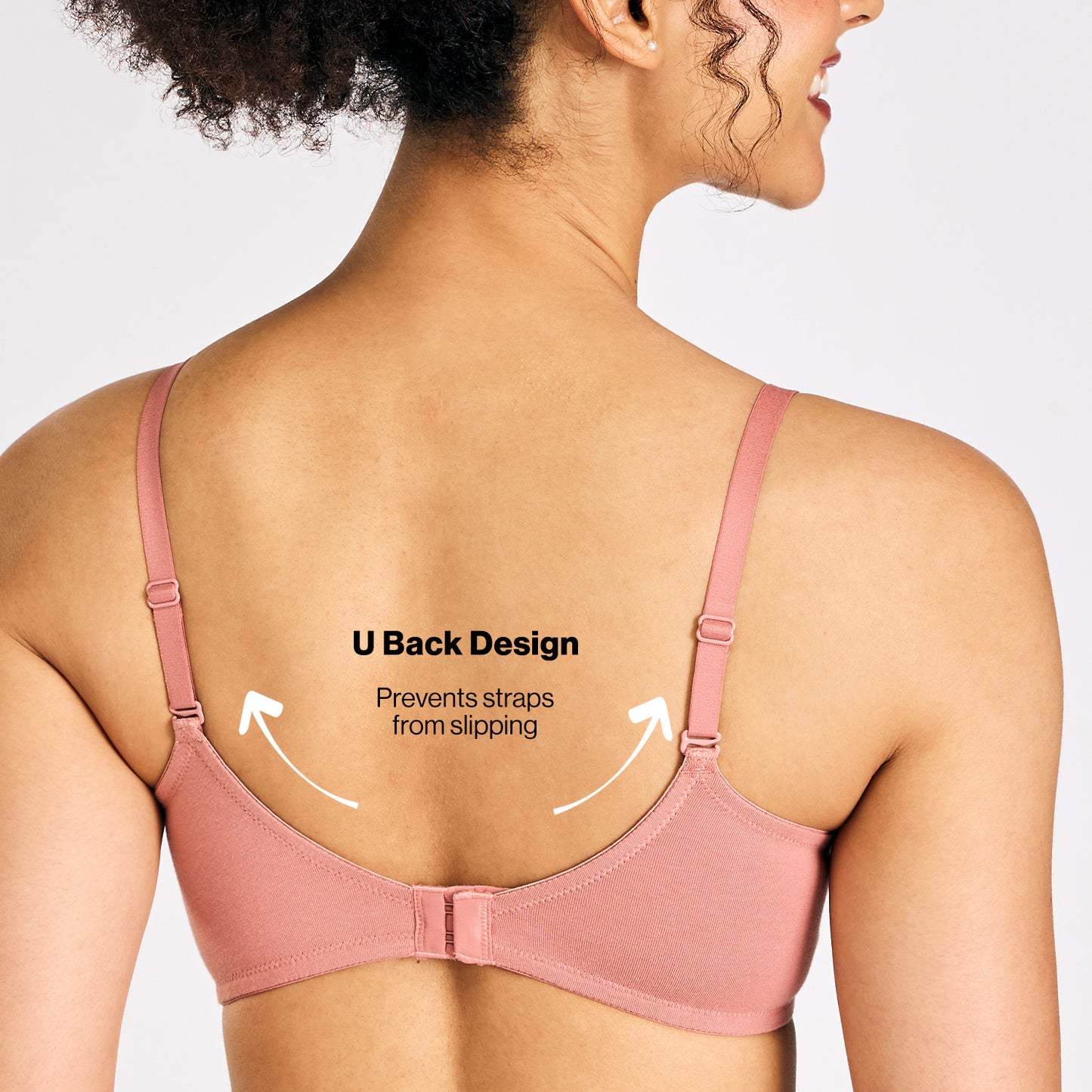 Nykd By Nykaa Breathe Cotton All Day Comfort Padded Non Wired T-Shirt Bra NYB198 D. Rose