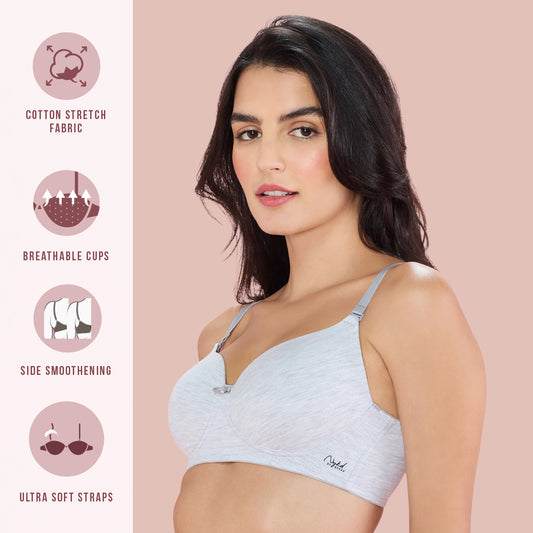 Buy Nykd by Nykaa The Sweetheart Neckline Wired Bra - Rose NYB291 online