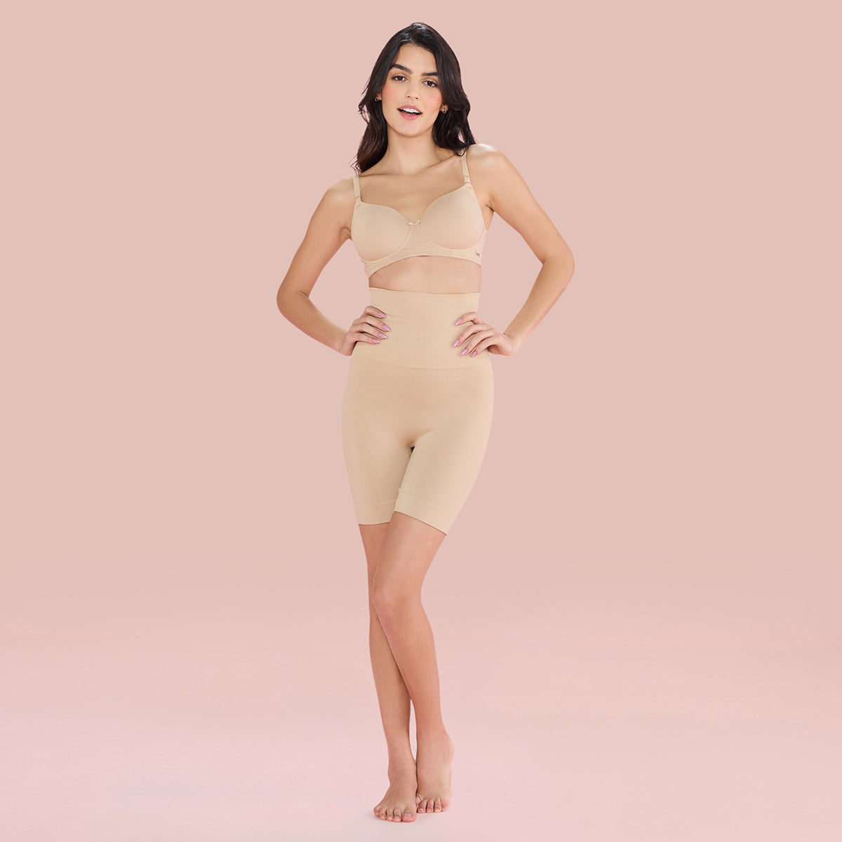 Nykd by Nykaa Breathe Cotton Padded Wireless T-Shirt Bra 3/4th Coverage-NYB198- Beige