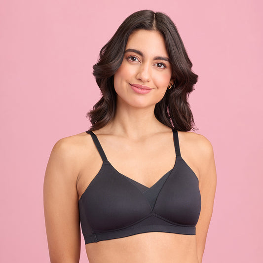 Experience ultimate comfort and support with Krutika Plain, India's  favourite 100% cotton bra. Say goodbye to wires and padding and hello…