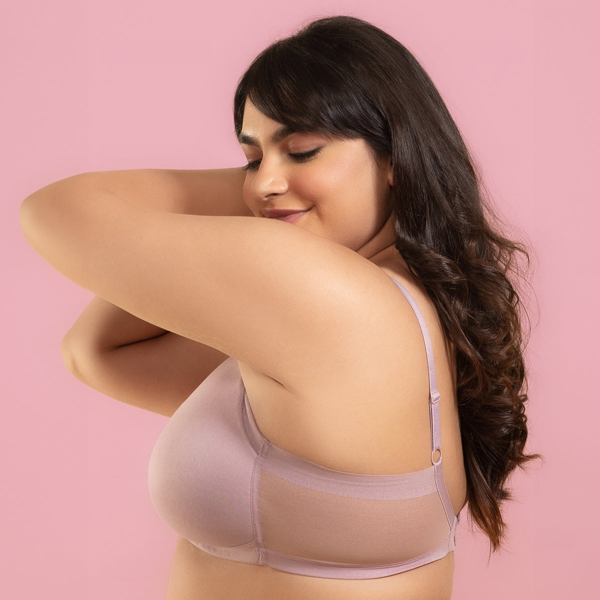 Nykd By Nykaa The Perfect Shaping Infinity mesh Padded Bra-NYB202 Elderberry