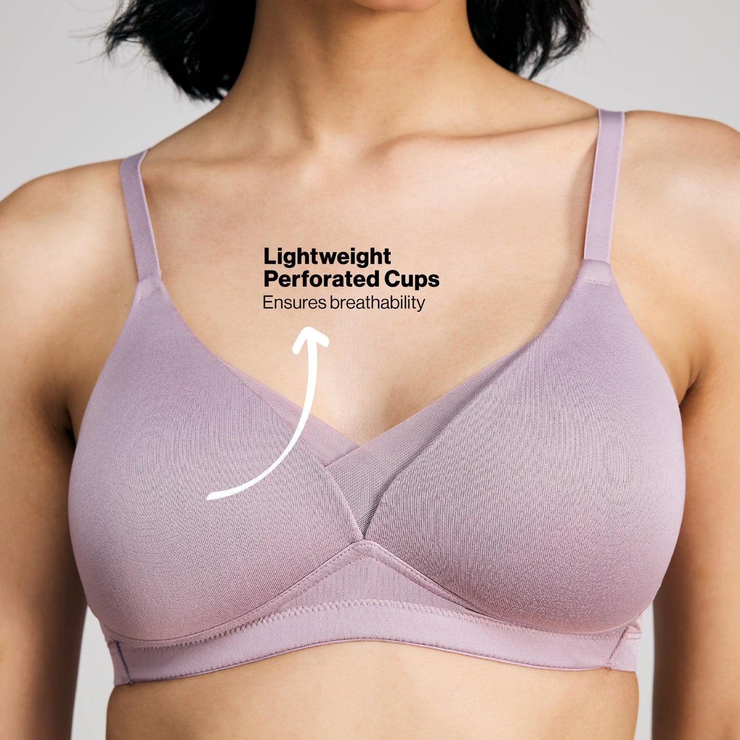 Nykd By Nykaa Infinity Edge Perfect Shaping Padded Non Wired T-Shirt Bra NYB202 Elderberry