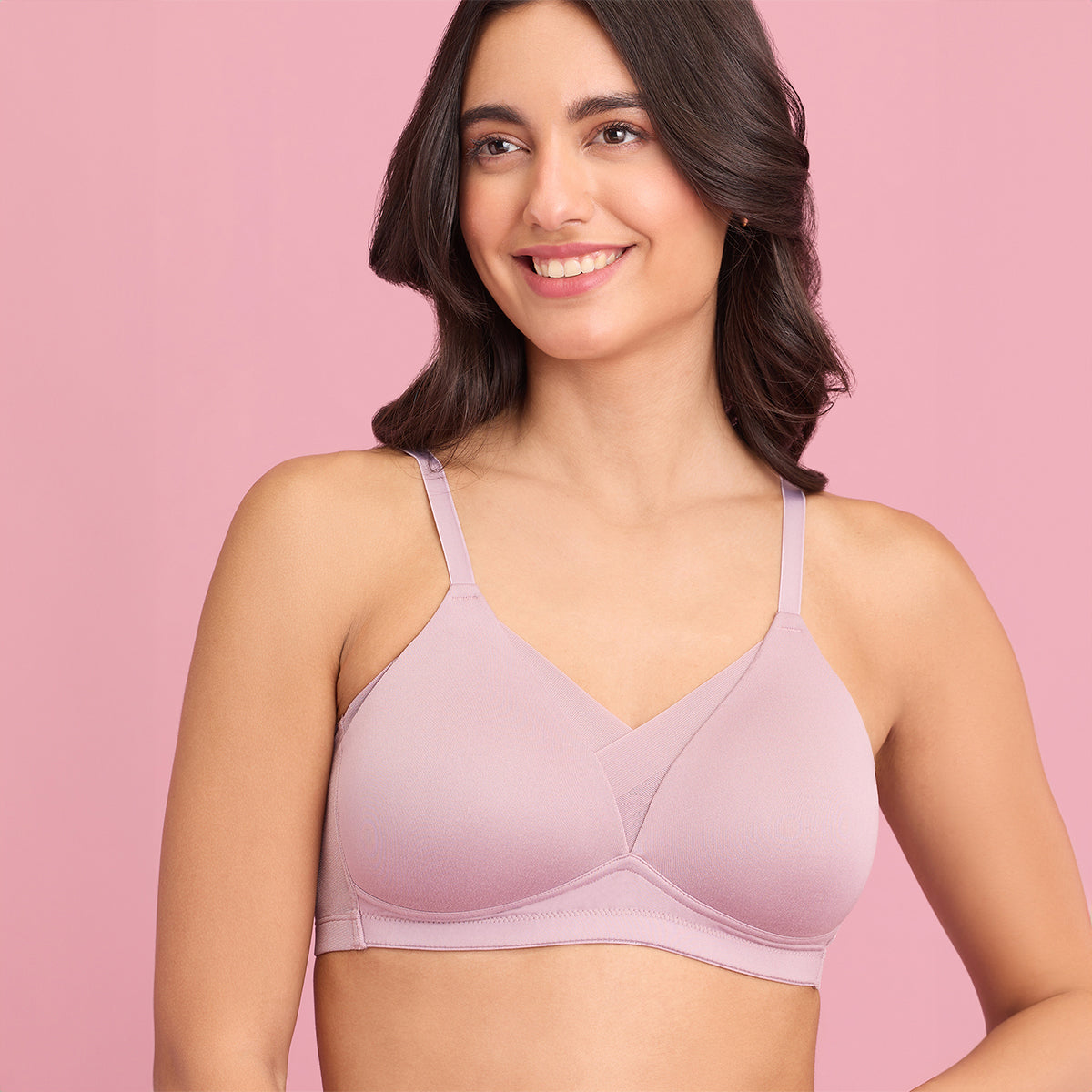 Nykd By Nykaa The Perfect Shaping Infinity mesh Padded Bra-NYB202 Elderberry