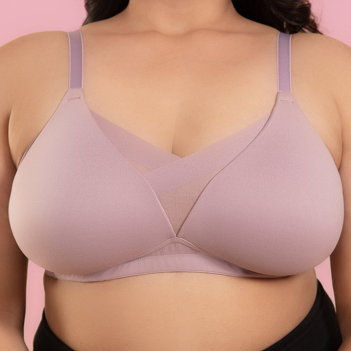 Nykd By Nykaa The Perfect Shaping Infinity mesh Padded Bra-NYB202 Elderberry