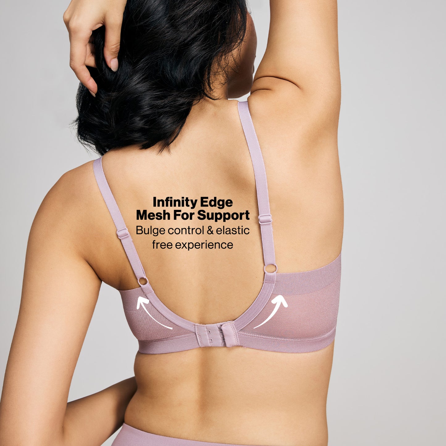 Nykd By Nykaa Infinity Edge Perfect Shaping Padded Non Wired T-Shirt Bra NYB202 Elderberry