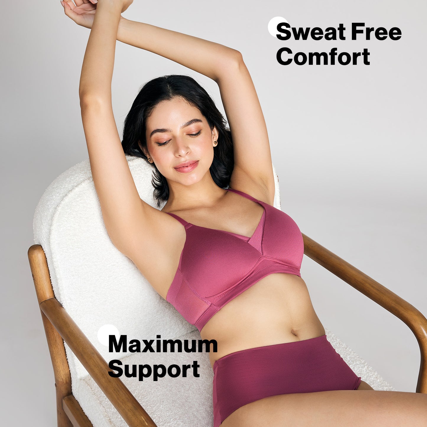 Nykd By Nykaa Infinity Edge Perfect Shaping Padded Non Wired T-Shirt Bra NYB202 Rose