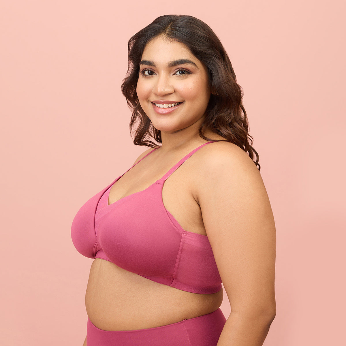 Nykd by Nykaa The Perfect Shaping Infinity Mesh Padded Bra-NYB202-Rose