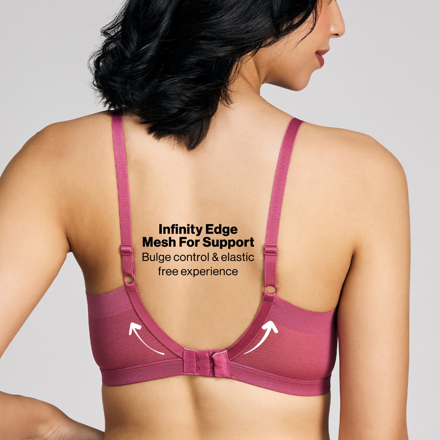 Nykd By Nykaa Infinity Edge Perfect Shaping Padded Non Wired T-Shirt Bra NYB202 Rose