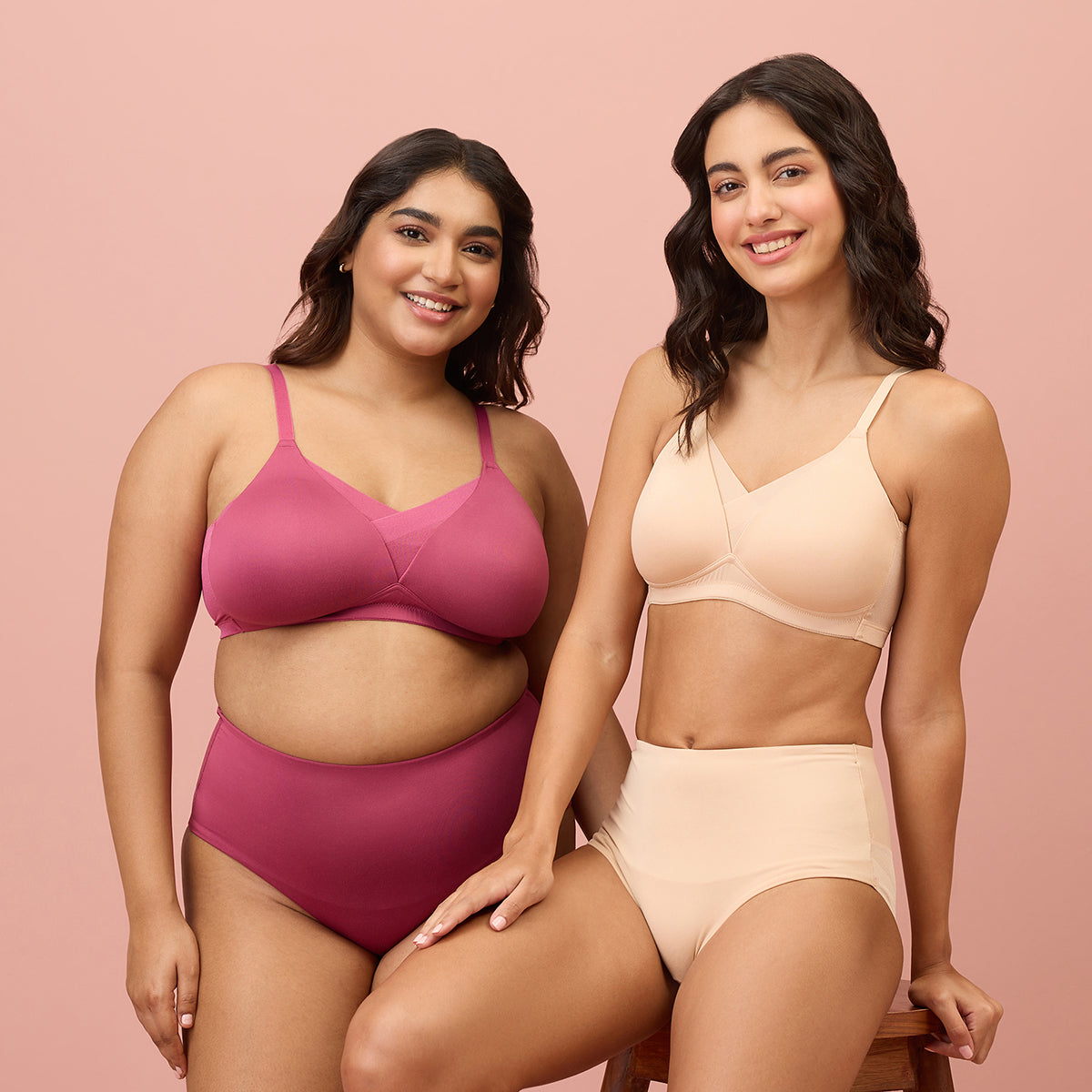 Nykd by Nykaa The Perfect Shaping Infinity Mesh Padded Bra-NYB202-Rose