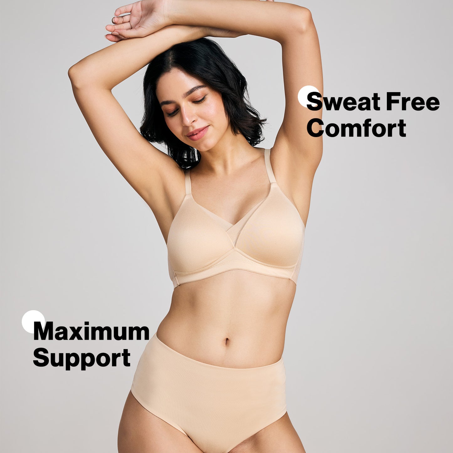 Nykd By Nykaa Infinity Edge Perfect Shaping Padded Non Wired T-Shirt Bra NYB202 Skin