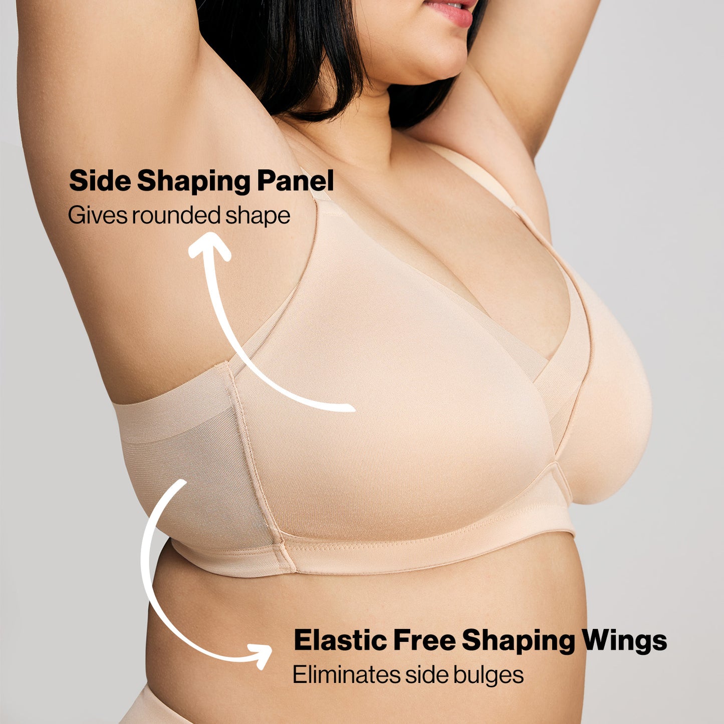 Nykd By Nykaa Infinity Edge Perfect Shaping Padded Non Wired T-Shirt Bra NYB202 Skin